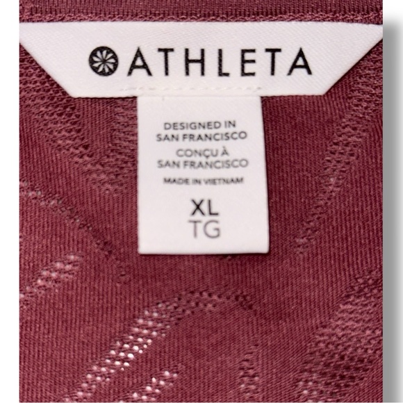 NWT ATHLETA Essential V-neck Tank - XL Floral Essence Tawny Rose - Picture 6 of 12